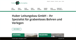 Desktop Screenshot of huber-leitungsbau.ch