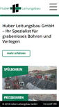 Mobile Screenshot of huber-leitungsbau.ch